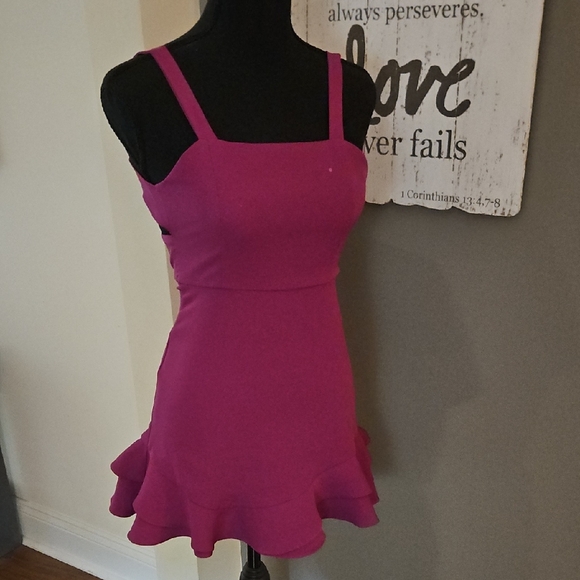 Rare Editions Raspberry Pink Dress - Picture 1 of 5